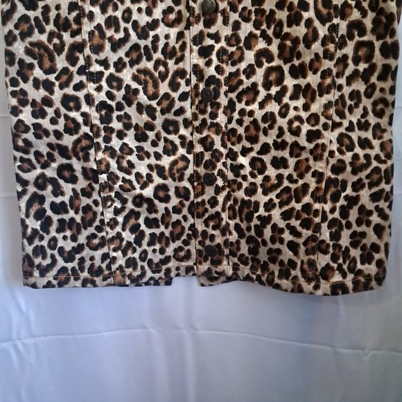 Veronica Beard Liza Dress Strapless Denim Animal Print Sz 6 Like New!!! - Picture 5 of 16